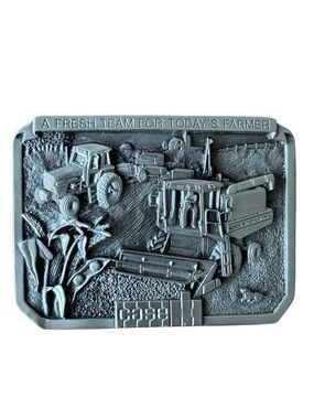 Vintage 1985 Case IH Limited Edition Pewter Belt Buckle